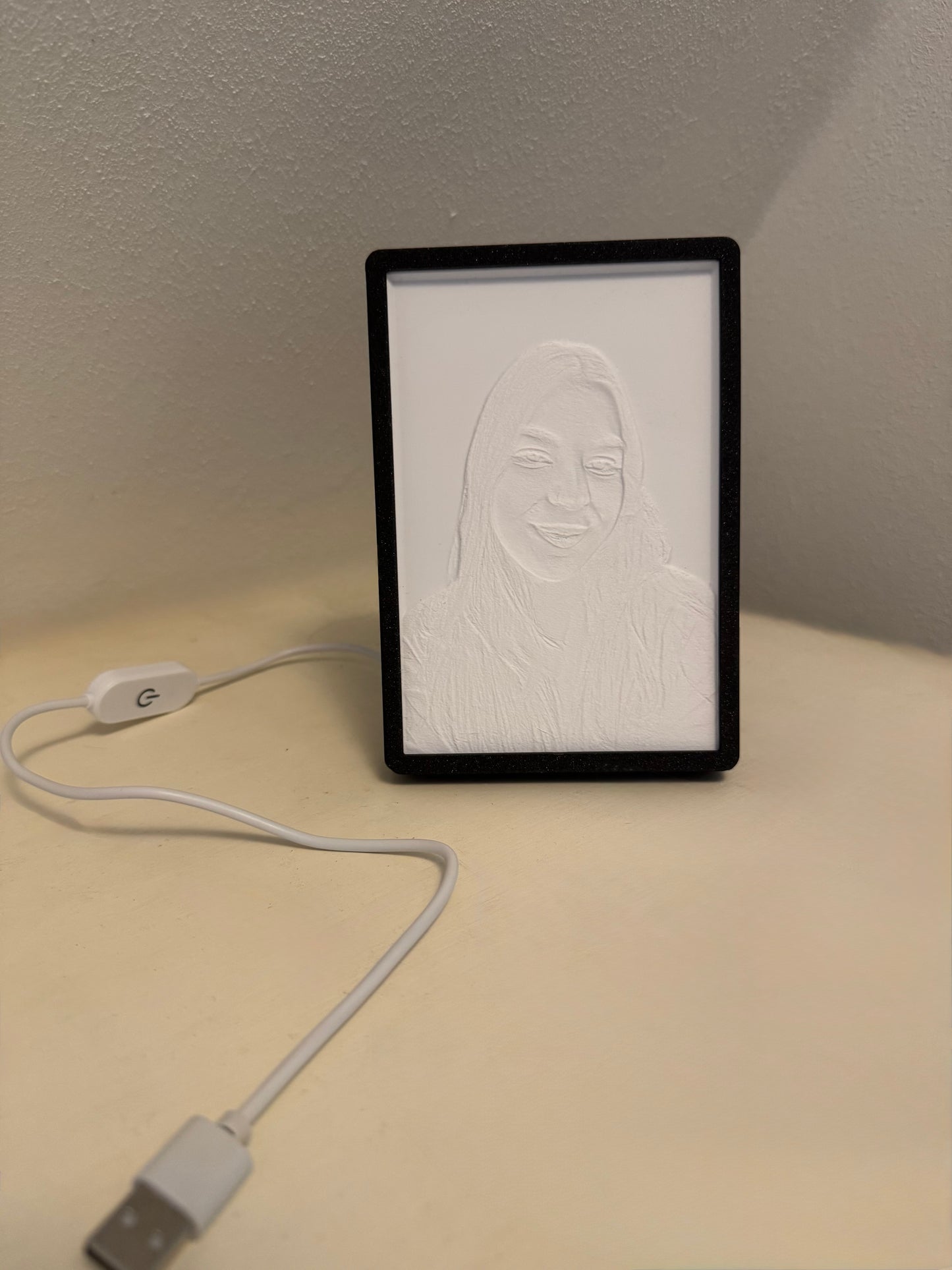 Personalisiertes Lithophan mit LED