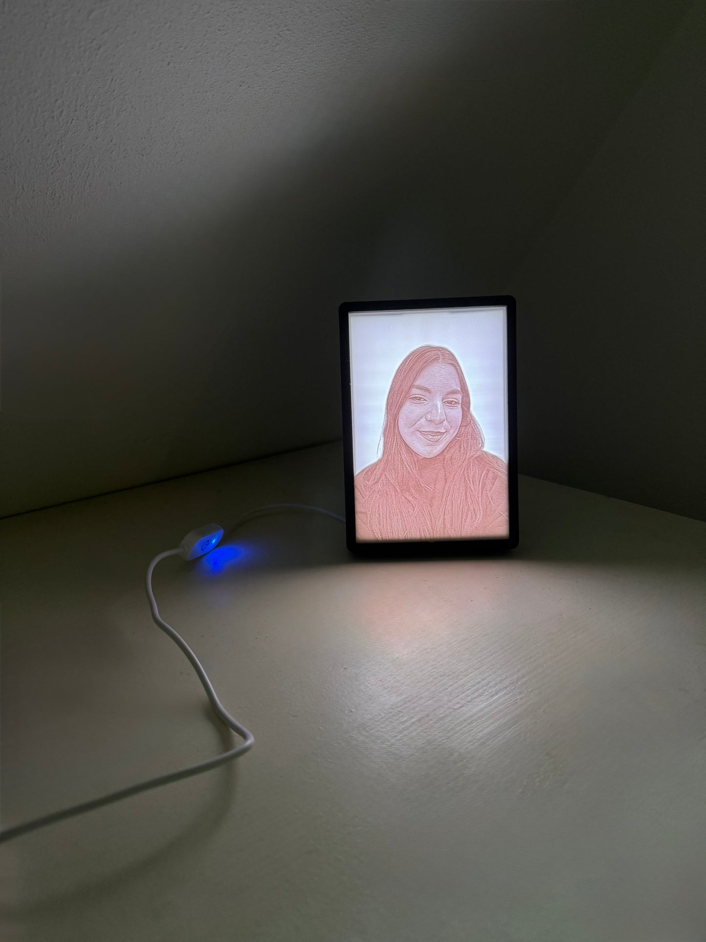 Personalisiertes Lithophan mit LED